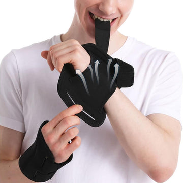 Carpal Tunnel Wrist Brace, Night Wrist Support No Pressure on Thumb, Lightweight Hand Brace for Sleeping Work, Splint Stabilizer Pain Relief for Sprain Arthritis, Gray Right Hand