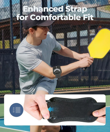 Elbow Brace for Tennis, Golfer's Elbow, Tendonitis Pain Relief, Adjustable Elbow Strap with Compression Pad, Sports Support for Men, Women