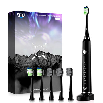 JTF Black Sonic Electric Toothbrush