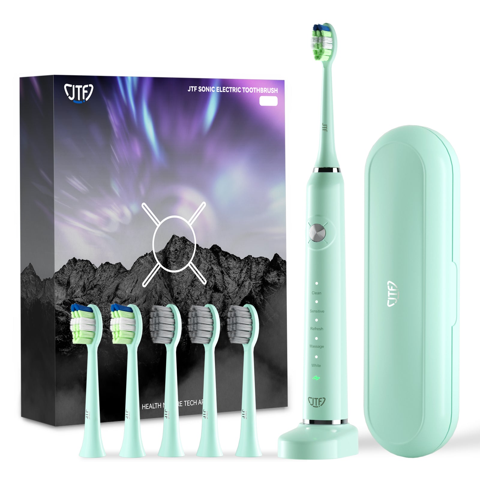 JTF P200 Green Electric Toothbrush