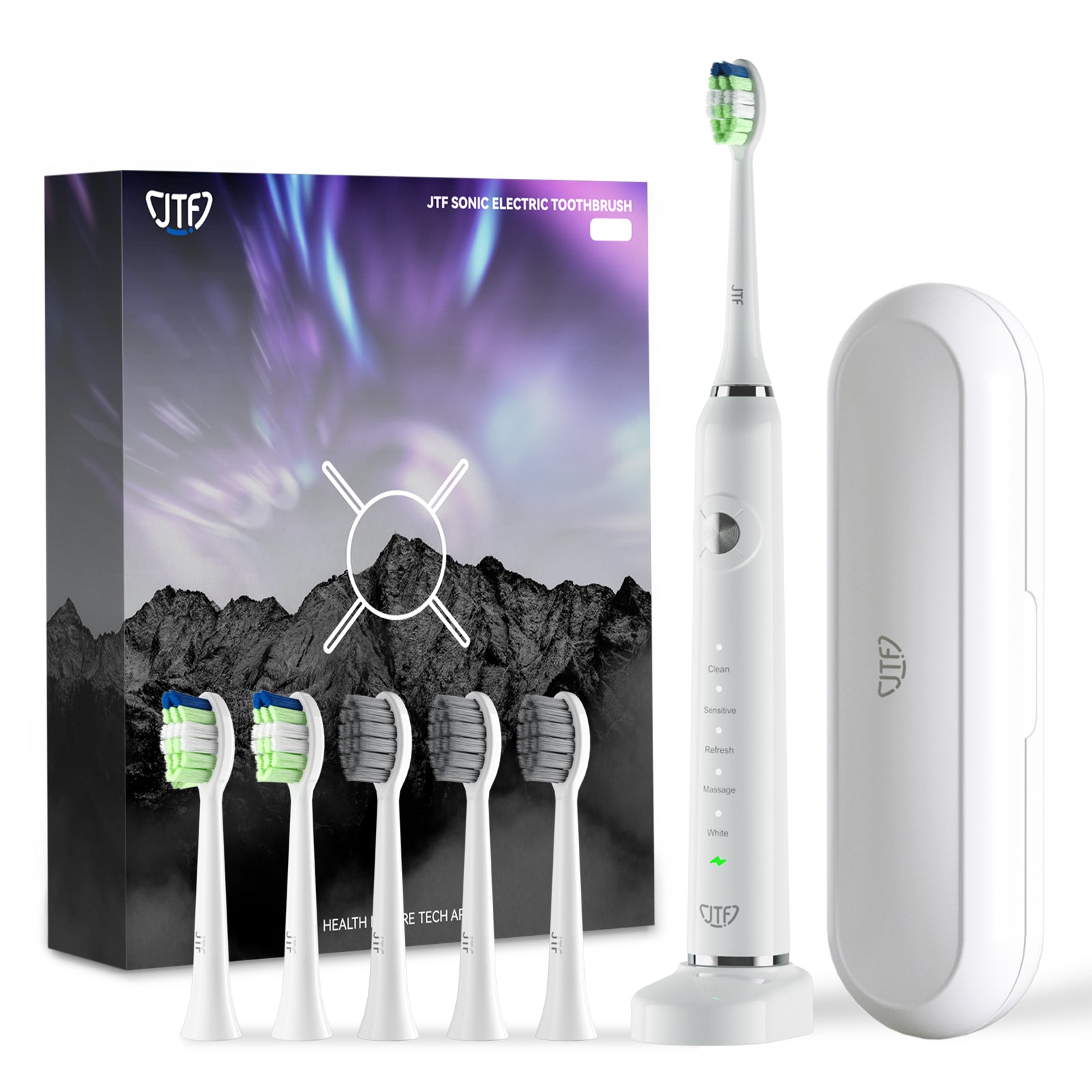 JTF P200 White Electric Toothbrush
